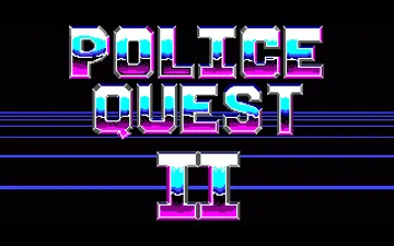 Police Quest II - The Vengeance_Disk1 screen shot title